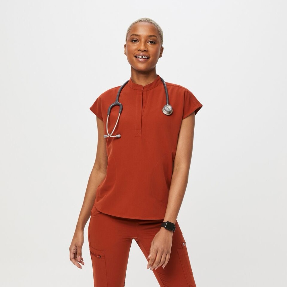 FIGS BNWT Burnt Orange Scrub Set